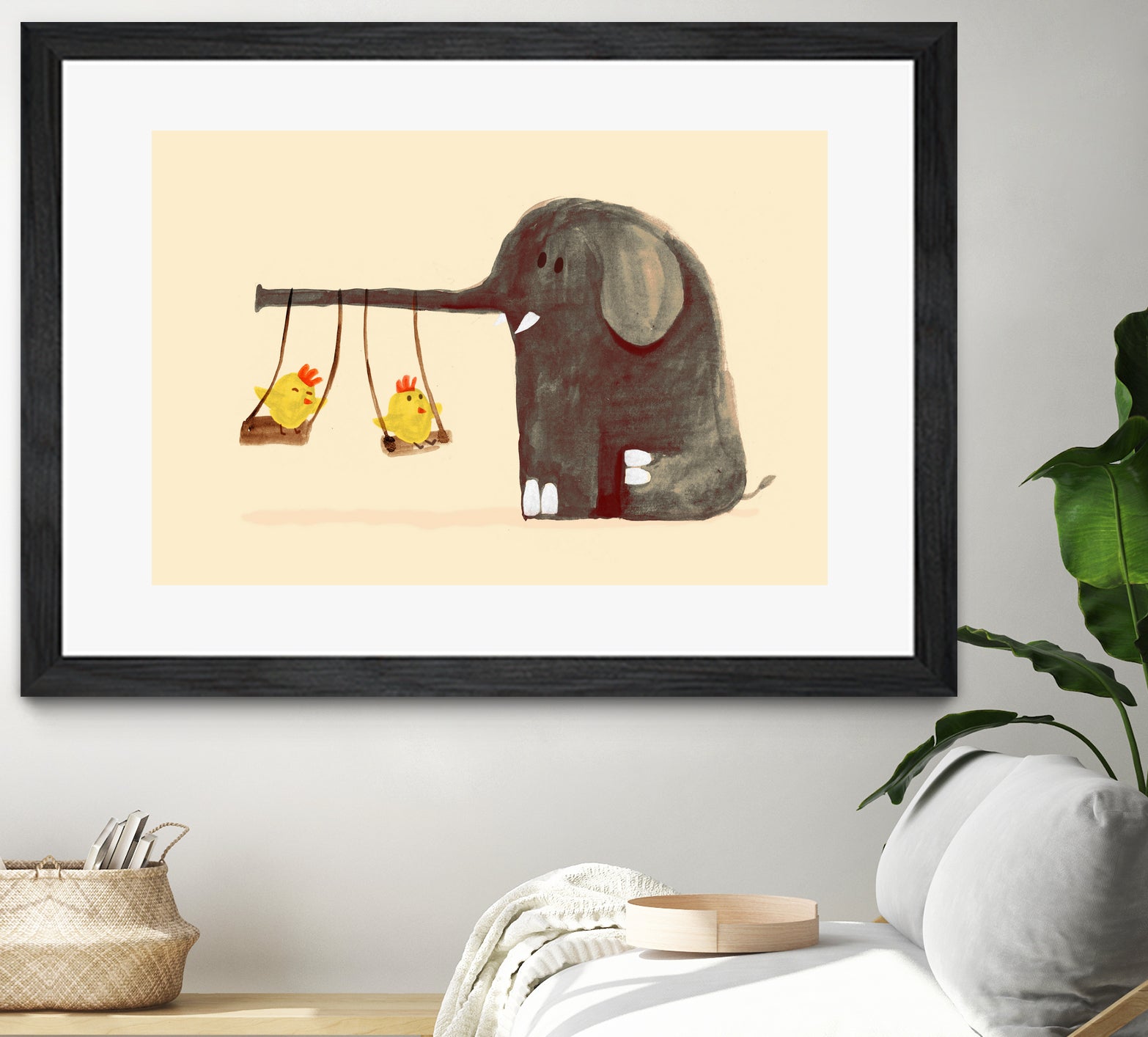 Elephant Swing by Budi Satria Kompoi on GIANT ART - digital painting