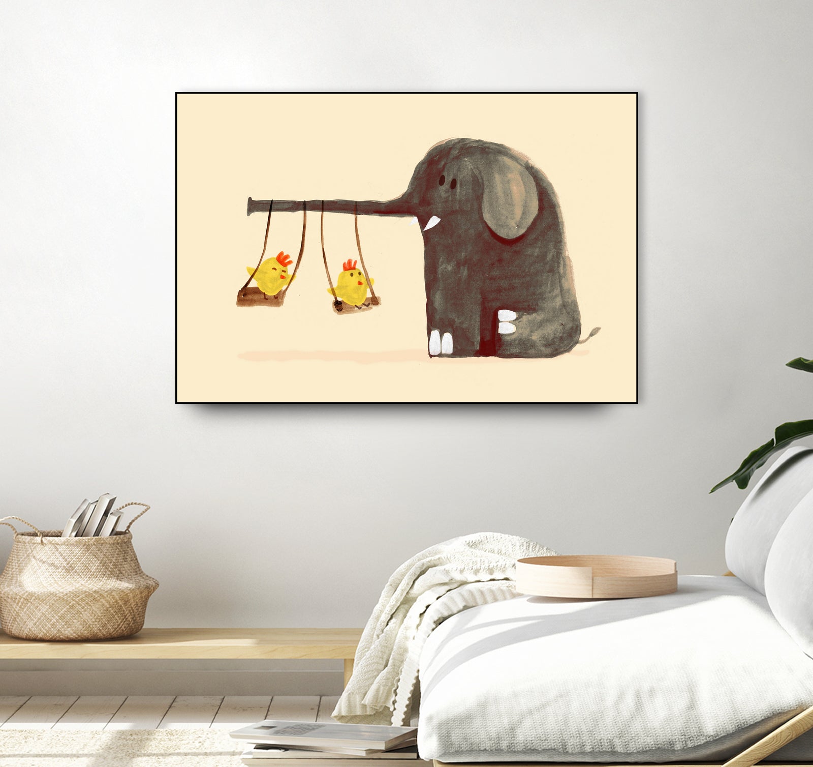 Elephant Swing by Budi Satria Kompoi on GIANT ART - digital painting