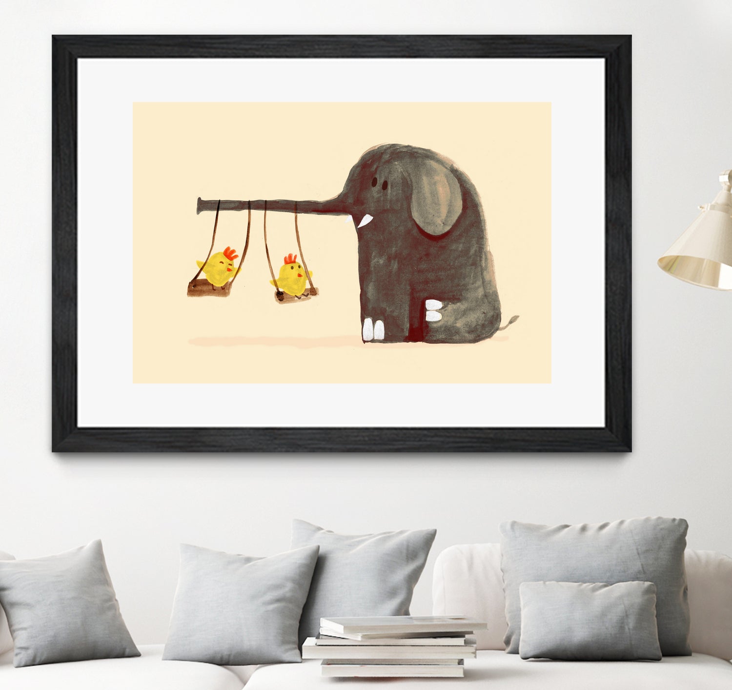 Elephant Swing by Budi Satria Kompoi on GIANT ART - digital painting