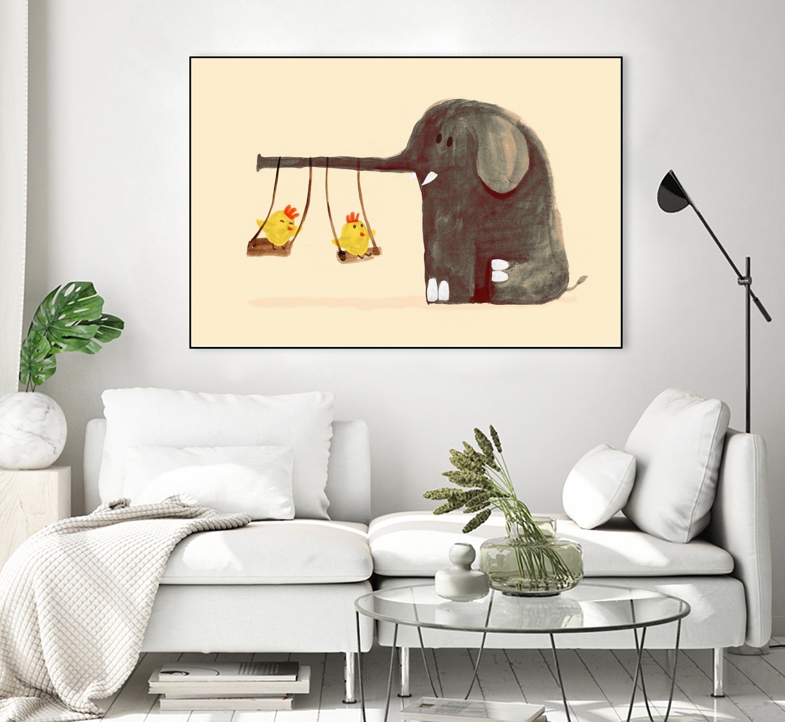 Elephant Swing by Budi Satria Kompoi on GIANT ART - digital painting