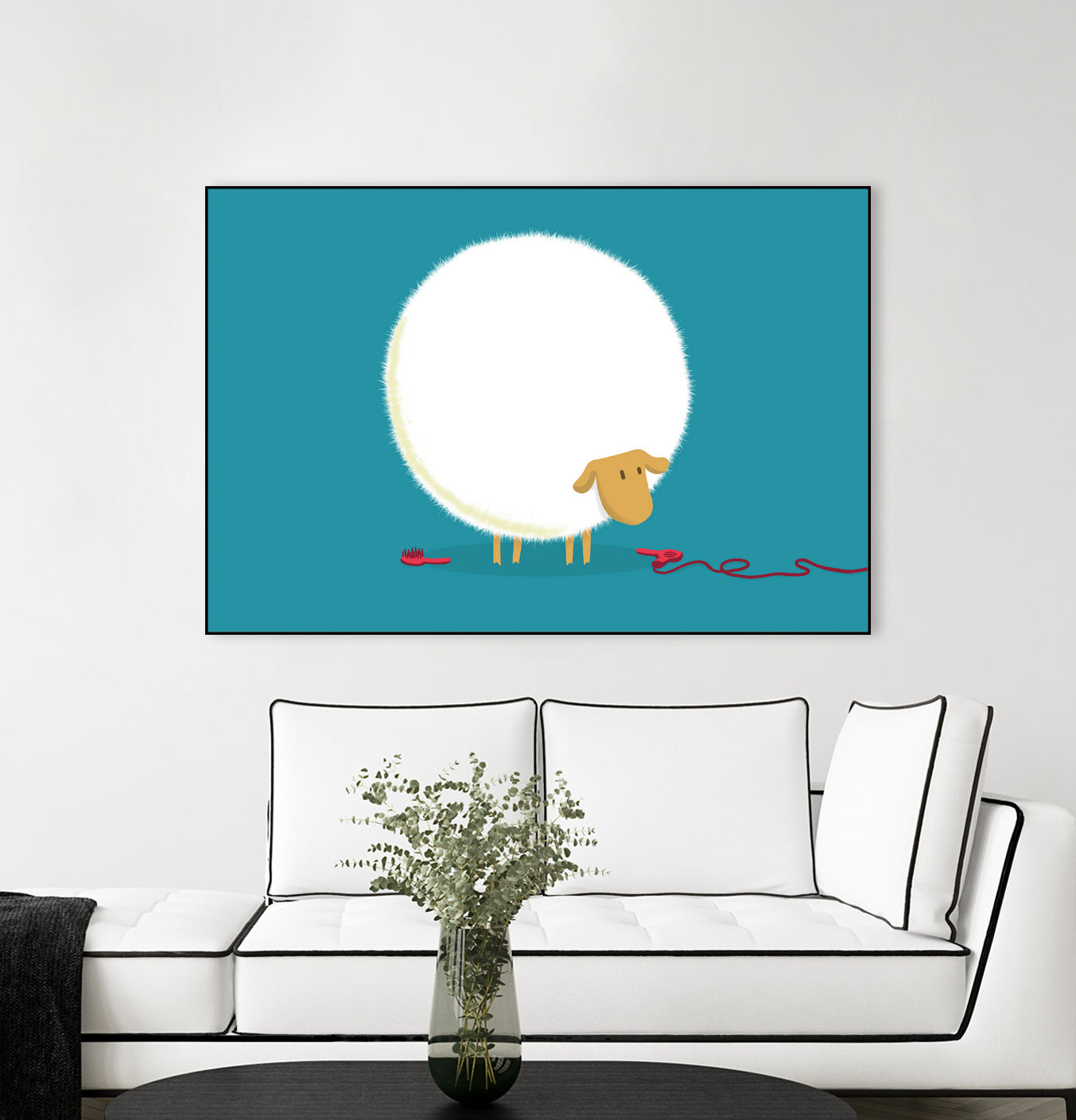 Fluffy Sheep by Budi Satria Kompoi on GIANT ART - vector illustration