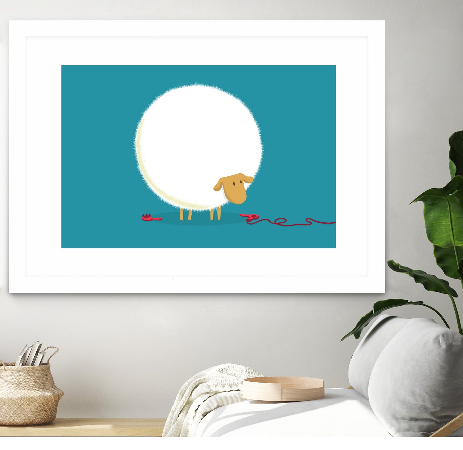 Fluffy Sheep by Budi Satria Kompoi on GIANT ART - vector illustration