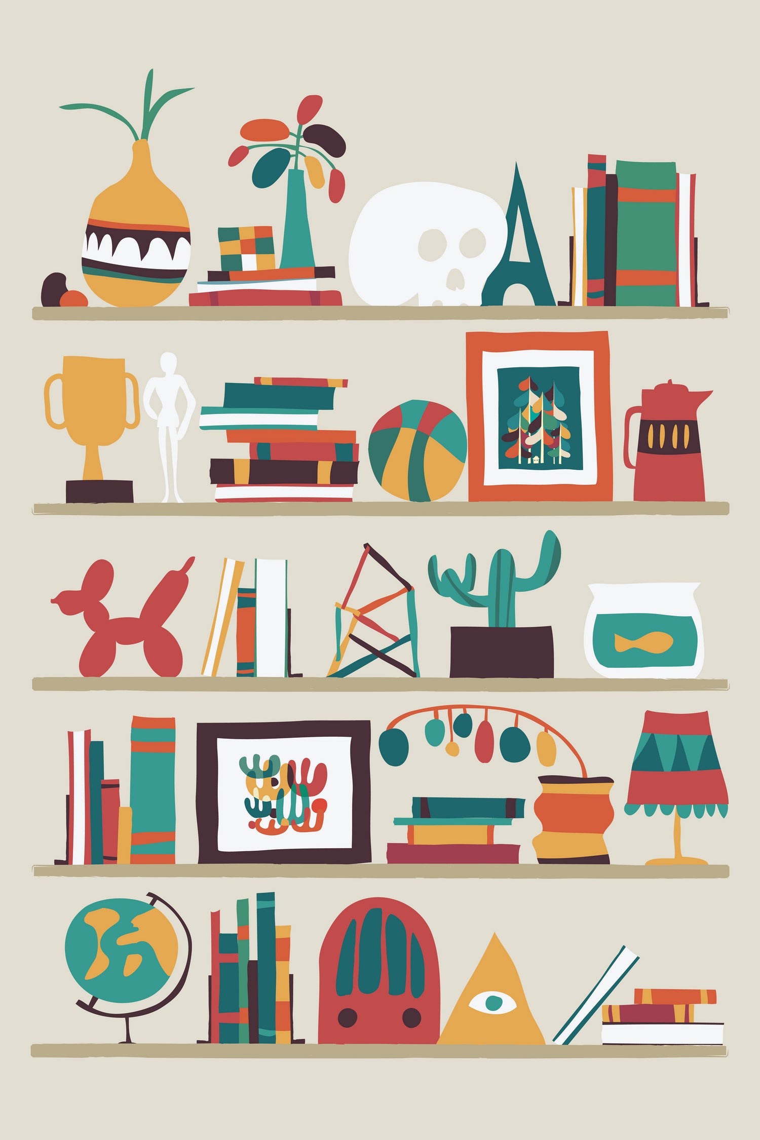 The Shelf by Budi Satria Kompoi on GIANT ART - vector illustration