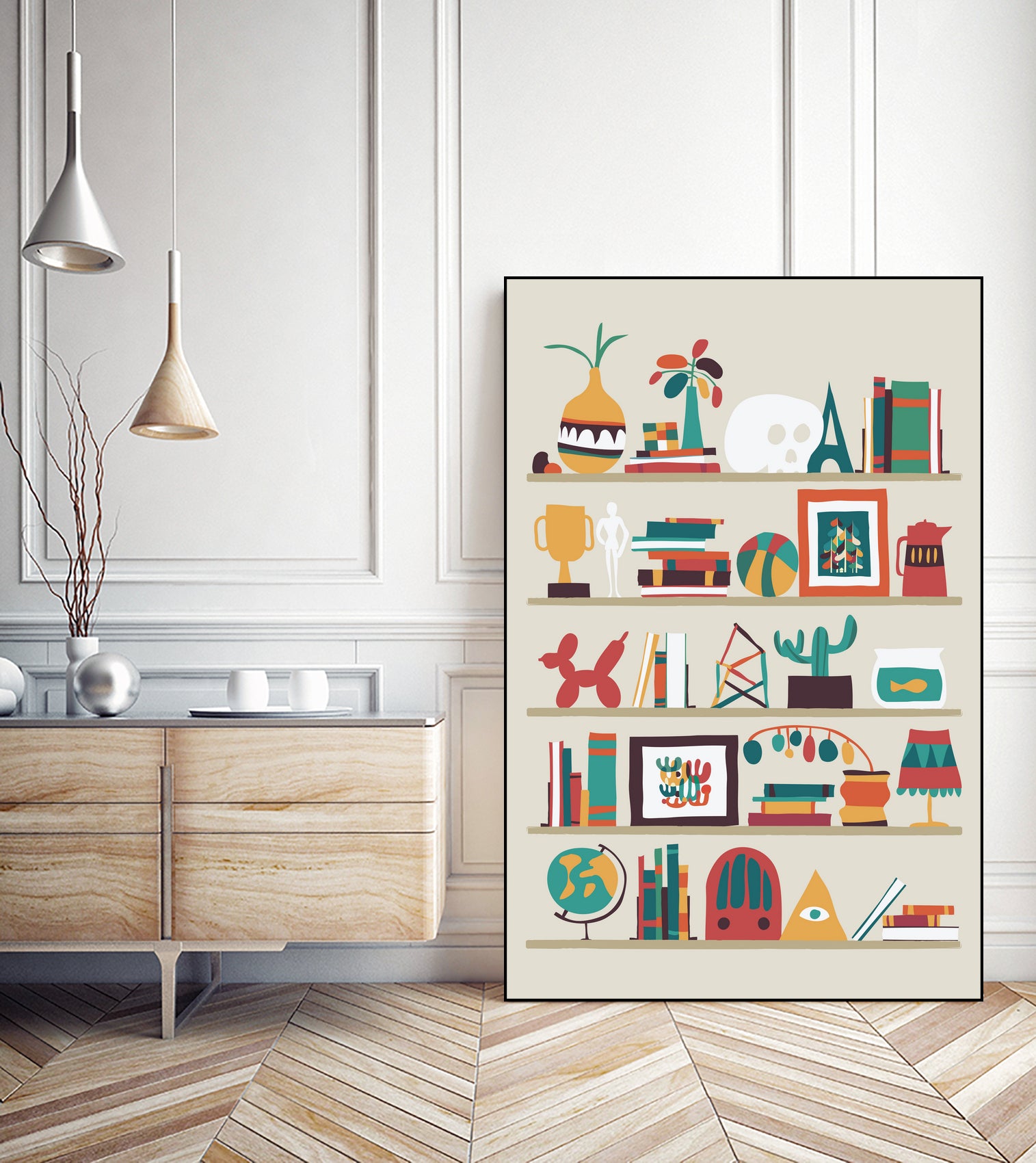 The Shelf by Budi Satria Kompoi on GIANT ART - vector illustration