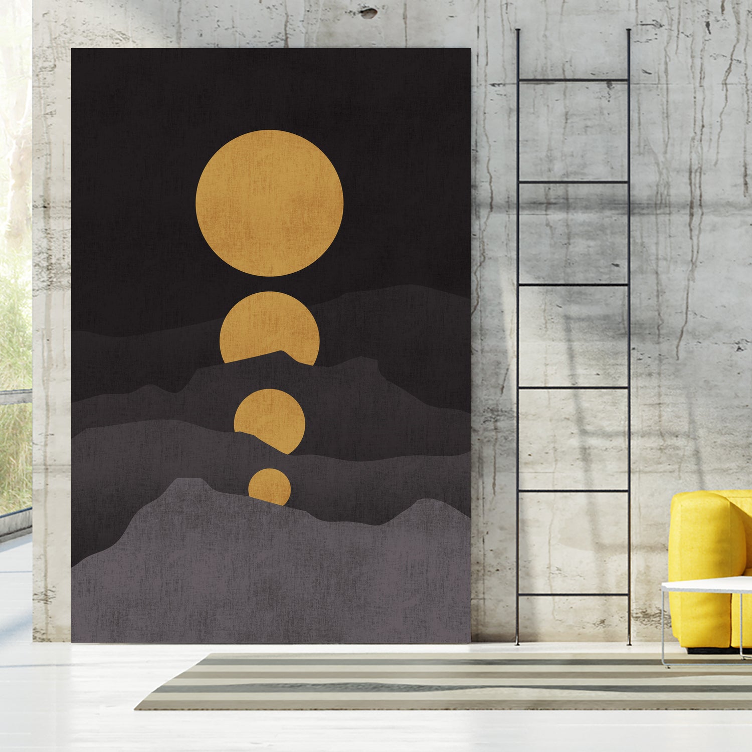 Rise of the Golden Moon by Budi Satria Kompoi on GIANT ART - mixed media