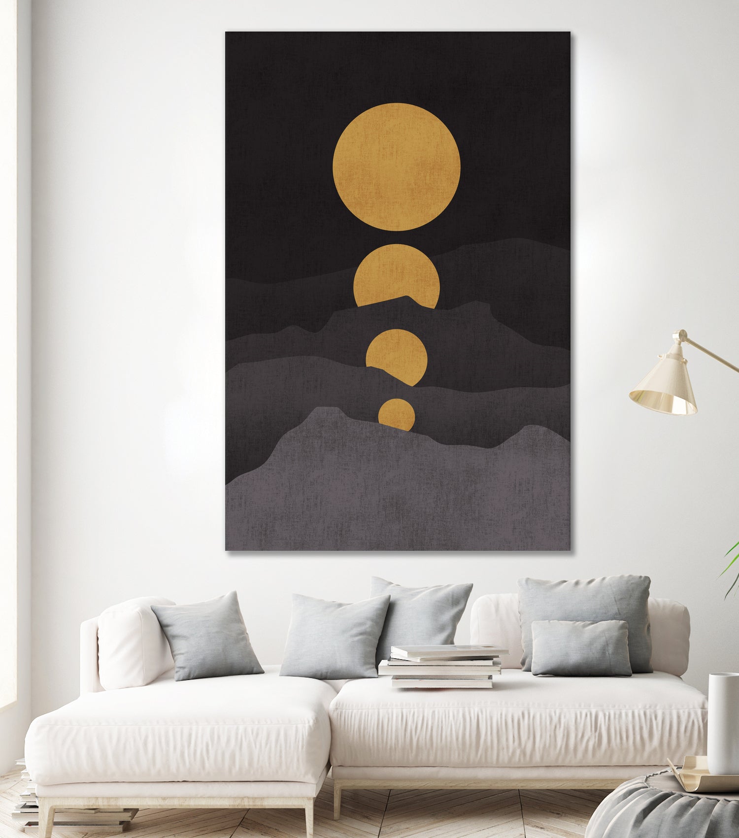 Rise of the Golden Moon by Budi Satria Kompoi on GIANT ART - mixed media