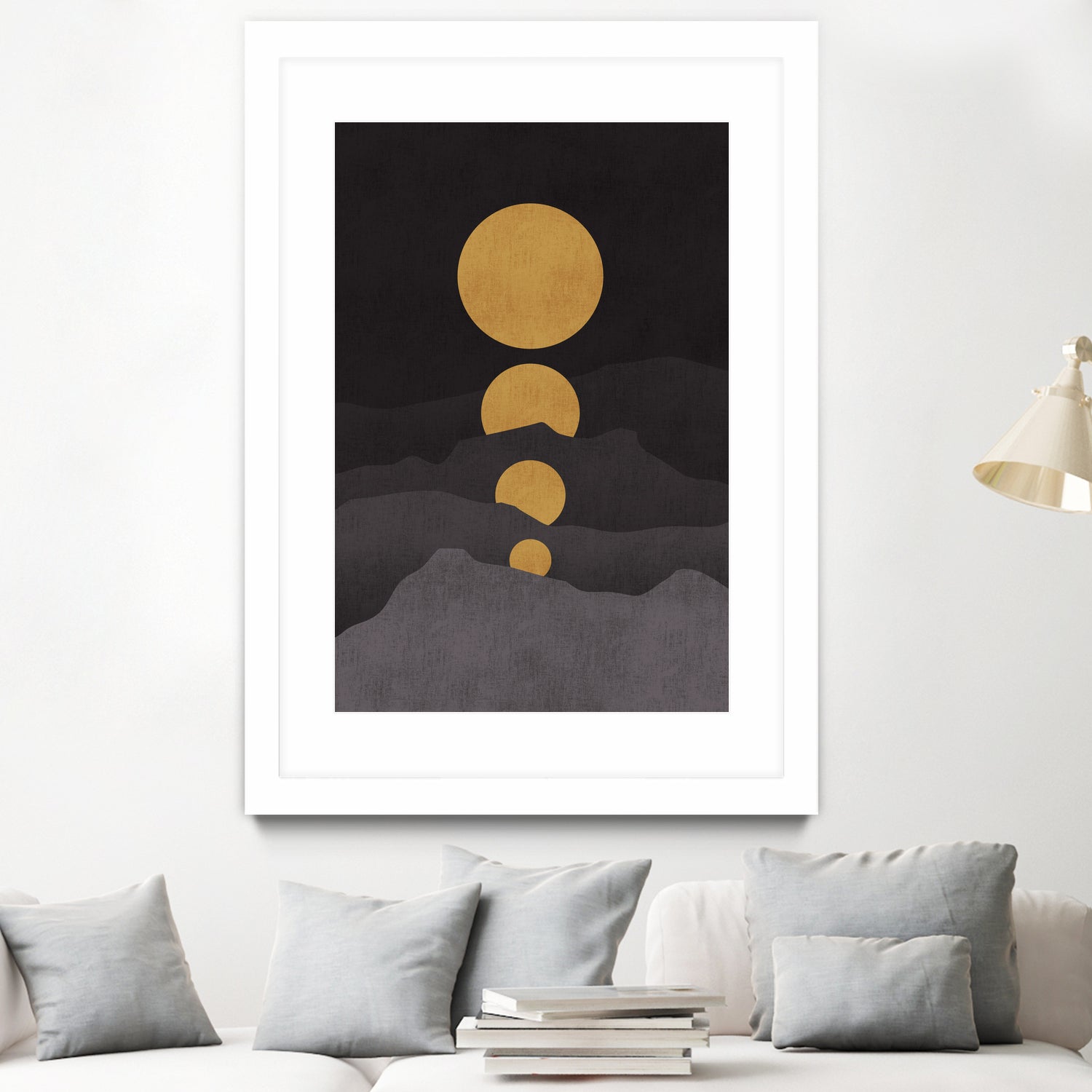 Rise of the Golden Moon by Budi Satria Kompoi on GIANT ART - mixed media