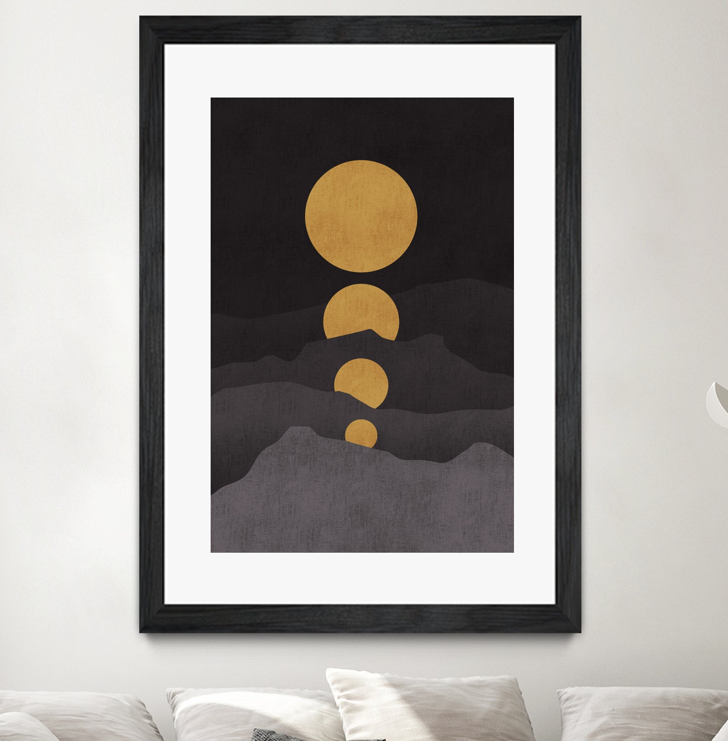 Rise of the Golden Moon by Budi Satria Kompoi on GIANT ART - mixed media