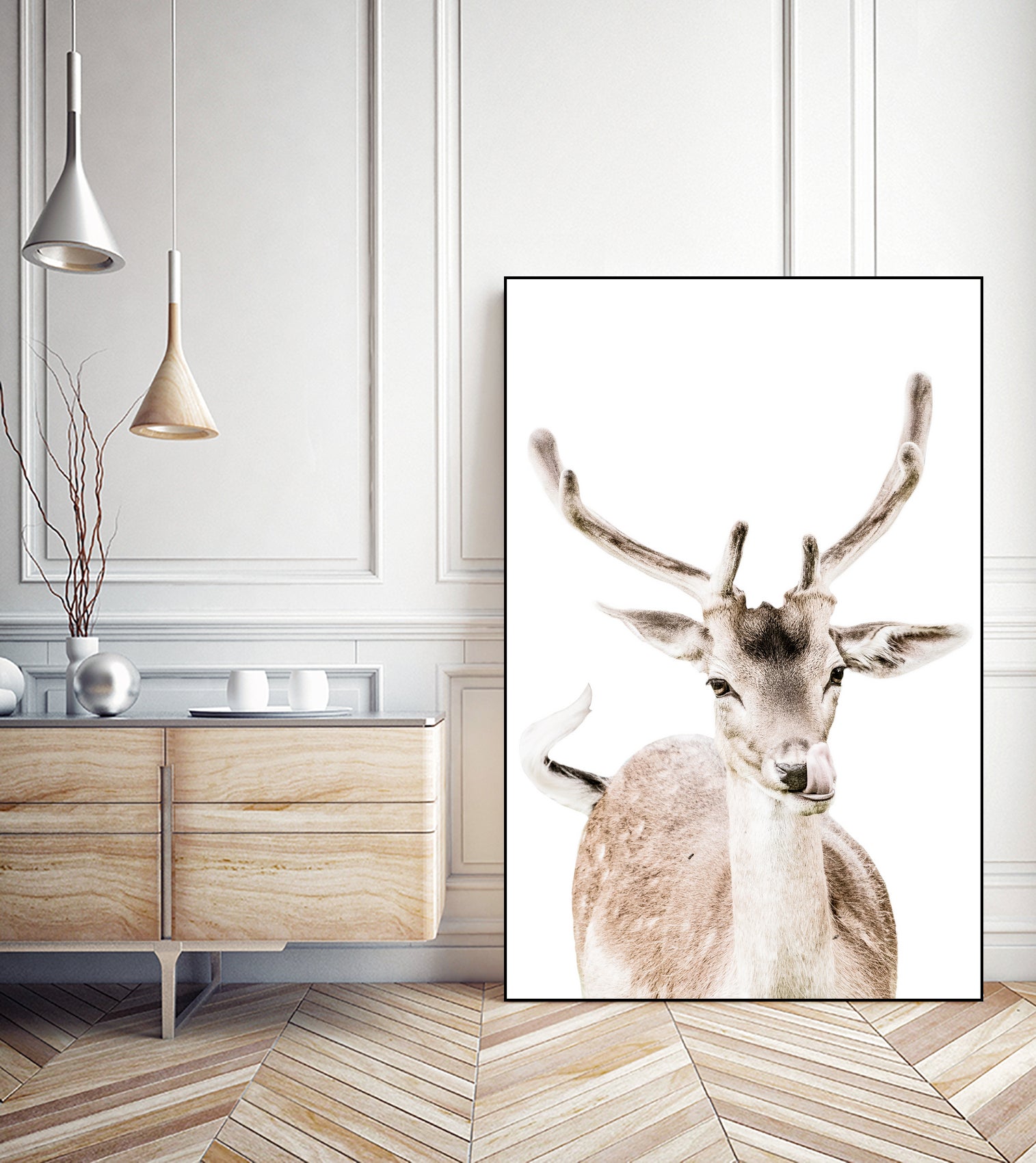 Deer I by Victoria Frost on GIANT ART - white photo manipulation