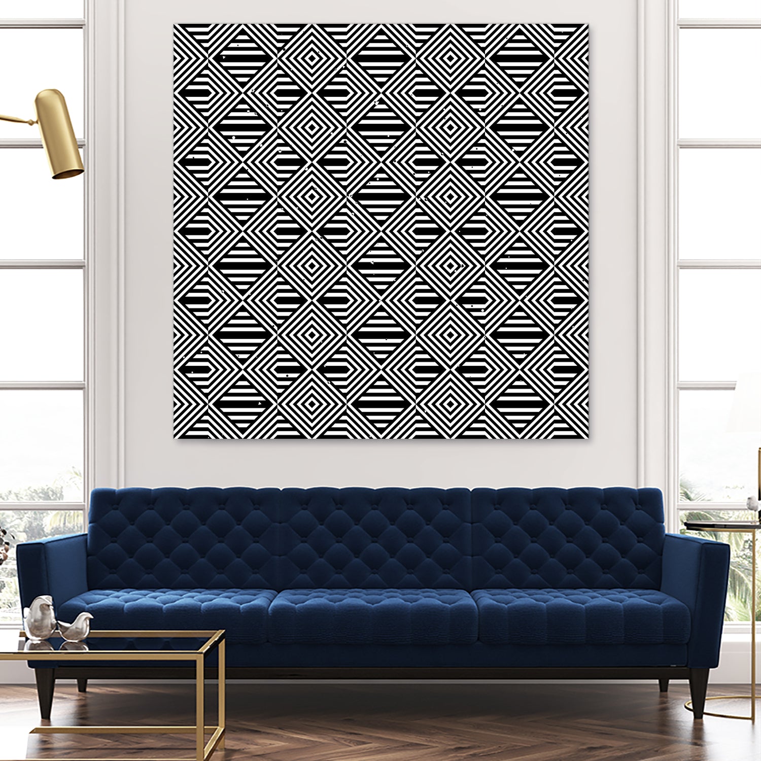 Pattern with striped lines by Divin Creador on GIANT ART - black vector illustration