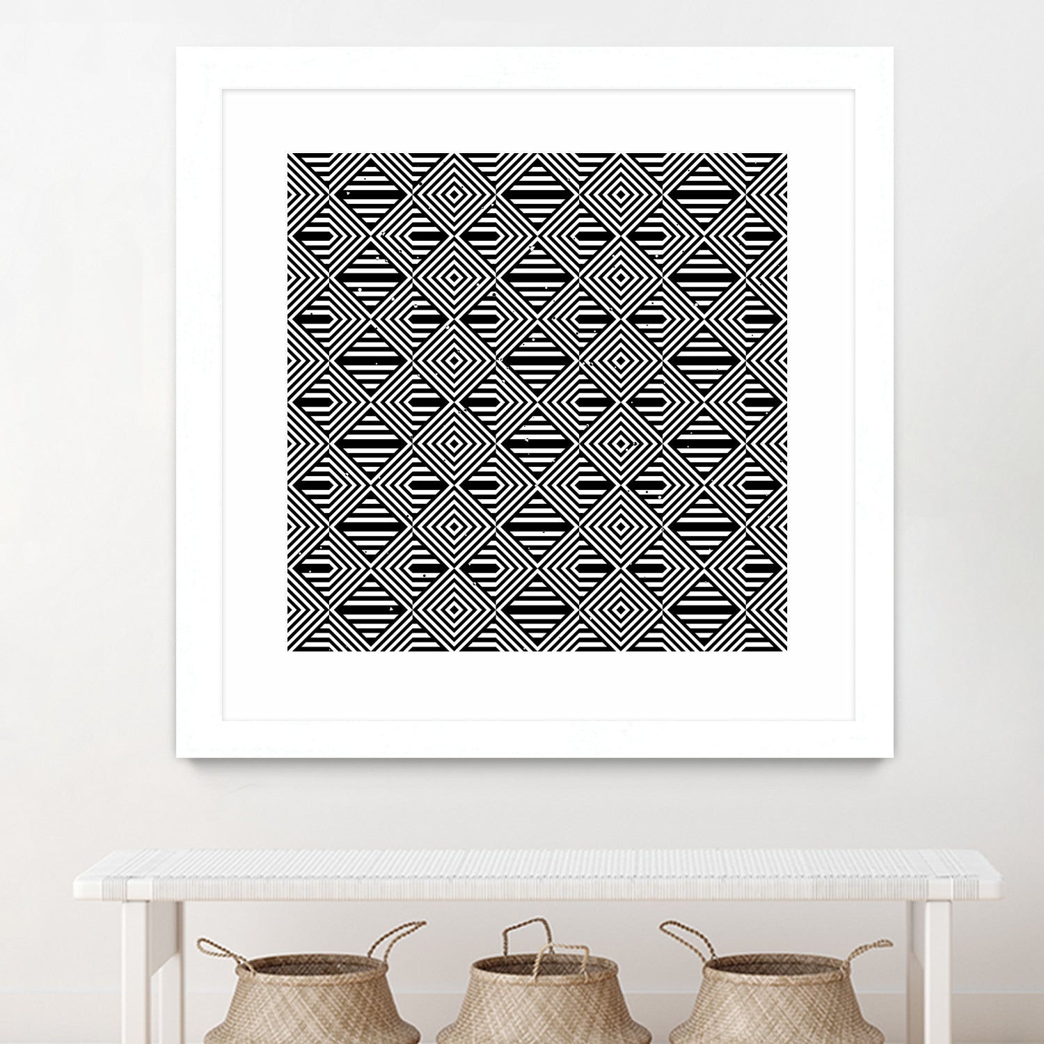 Pattern with striped lines by Divin Creador on GIANT ART - black vector illustration