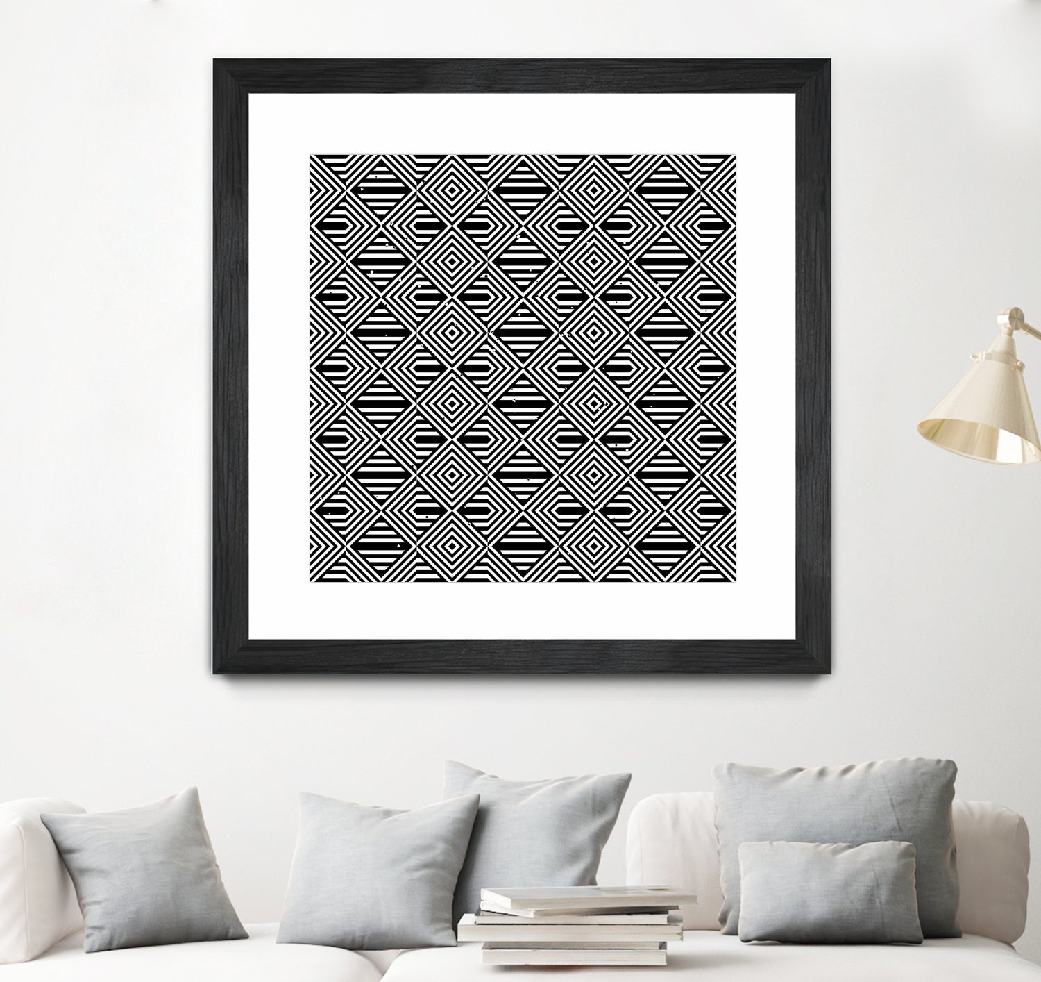 Pattern with striped lines by Divin Creador on GIANT ART - black vector illustration