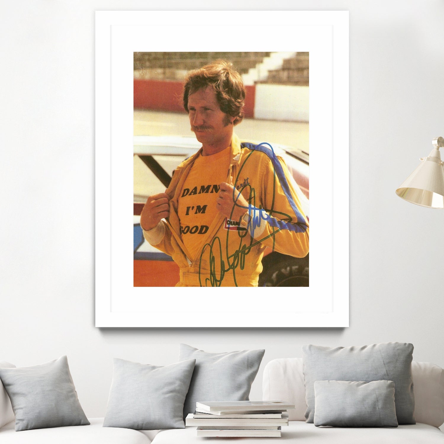 Damn I’m Good, Dale Earnhardt, The Intimidator, NASCAR by ALMA Studio on GIANT ART - brown photo manipulation