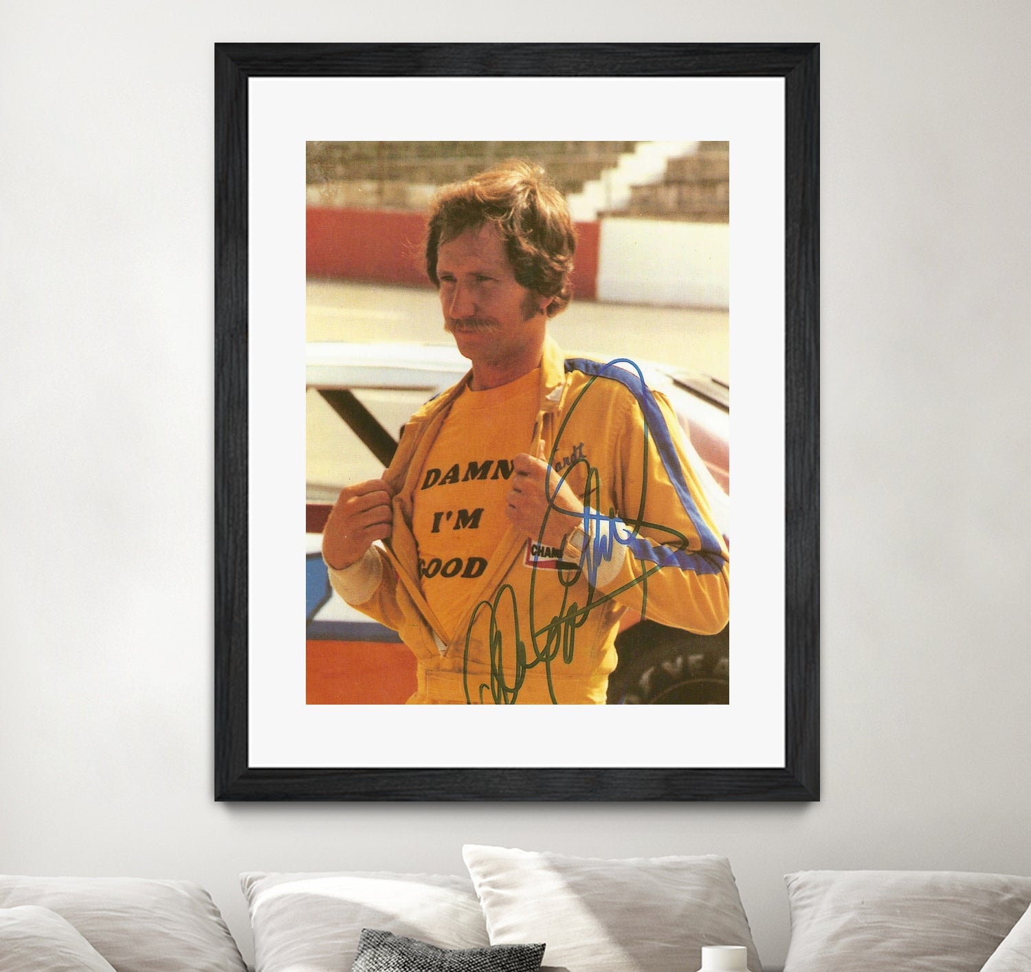 Damn I’m Good, Dale Earnhardt, The Intimidator, NASCAR by ALMA Studio on GIANT ART - brown photo manipulation