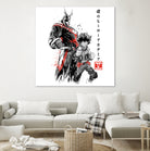 Hero Academy sumi-e by Antonio Camarena on GIANT ART - white digital painting