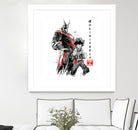 Hero Academy sumi-e by Antonio Camarena on GIANT ART - white digital painting