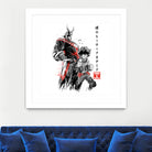 Hero Academy sumi-e by Antonio Camarena on GIANT ART - white digital painting