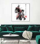 Hero Academy sumi-e by Antonio Camarena on GIANT ART - white digital painting