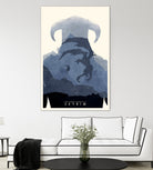 Skyrim II by Ryan Ripley on GIANT ART - blue digital drawing