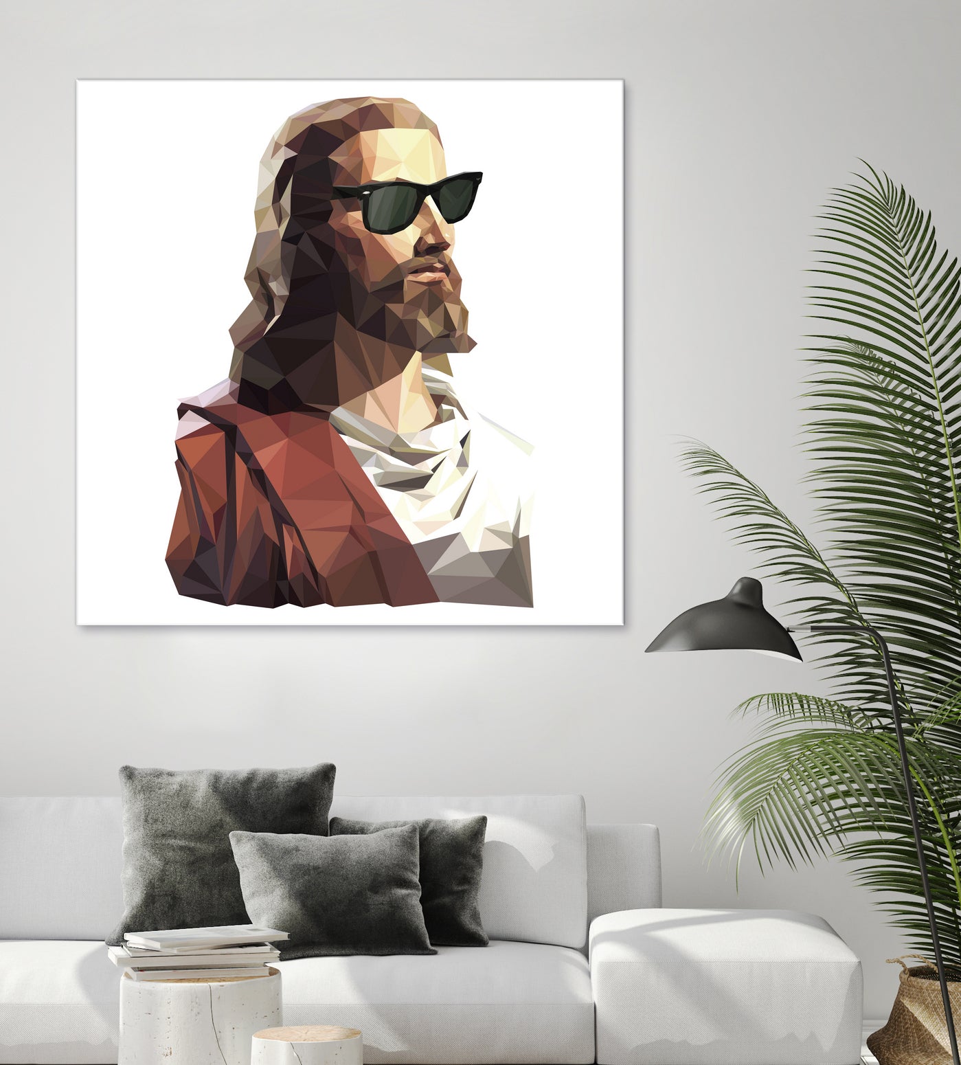 Jesus Born to be Cool by Gabriel Ruiz on GIANT ART - brown photo illustration