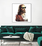 Jesus Born to be Cool by Gabriel Ruiz on GIANT ART - brown photo illustration