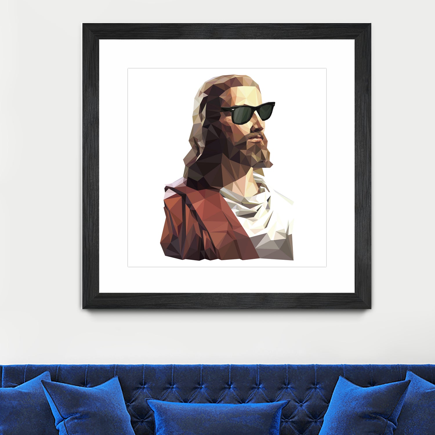 Jesus Born to be Cool by Gabriel Ruiz on GIANT ART - brown photo illustration