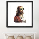 Jesus Born to be Cool by Gabriel Ruiz on GIANT ART - brown photo illustration