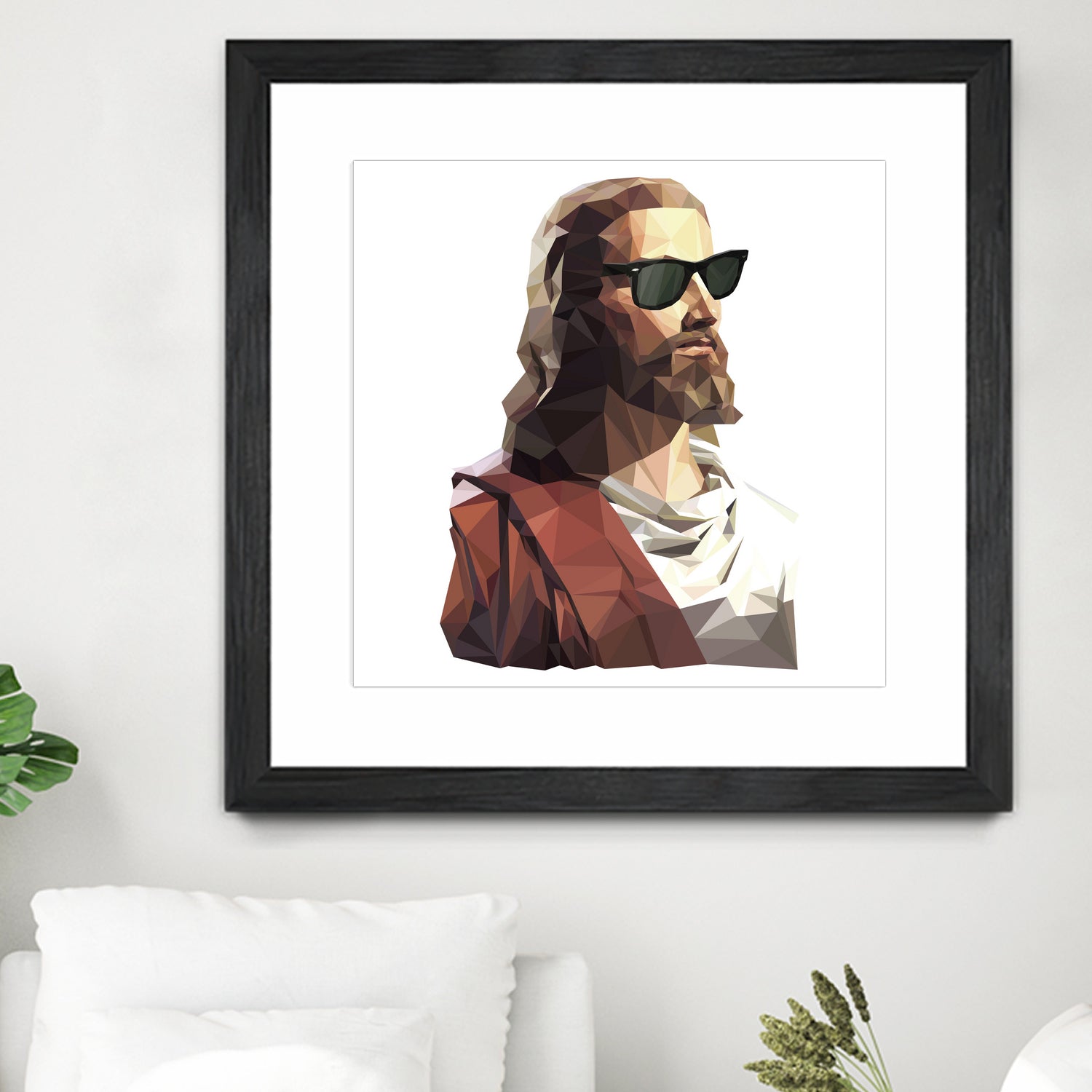 Jesus Born to be Cool by Gabriel Ruiz on GIANT ART - brown photo illustration