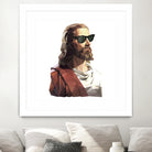 Jesus Born to be Cool by Gabriel Ruiz on GIANT ART - brown photo illustration