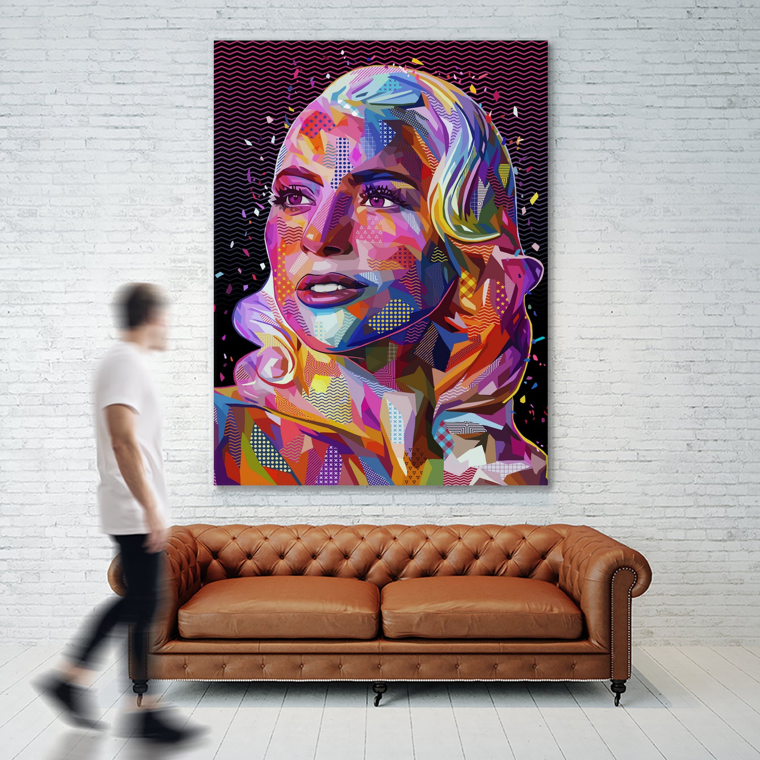 pop-gaga by Alessandro Pautasso on GIANT ART - fuchsia digital painting