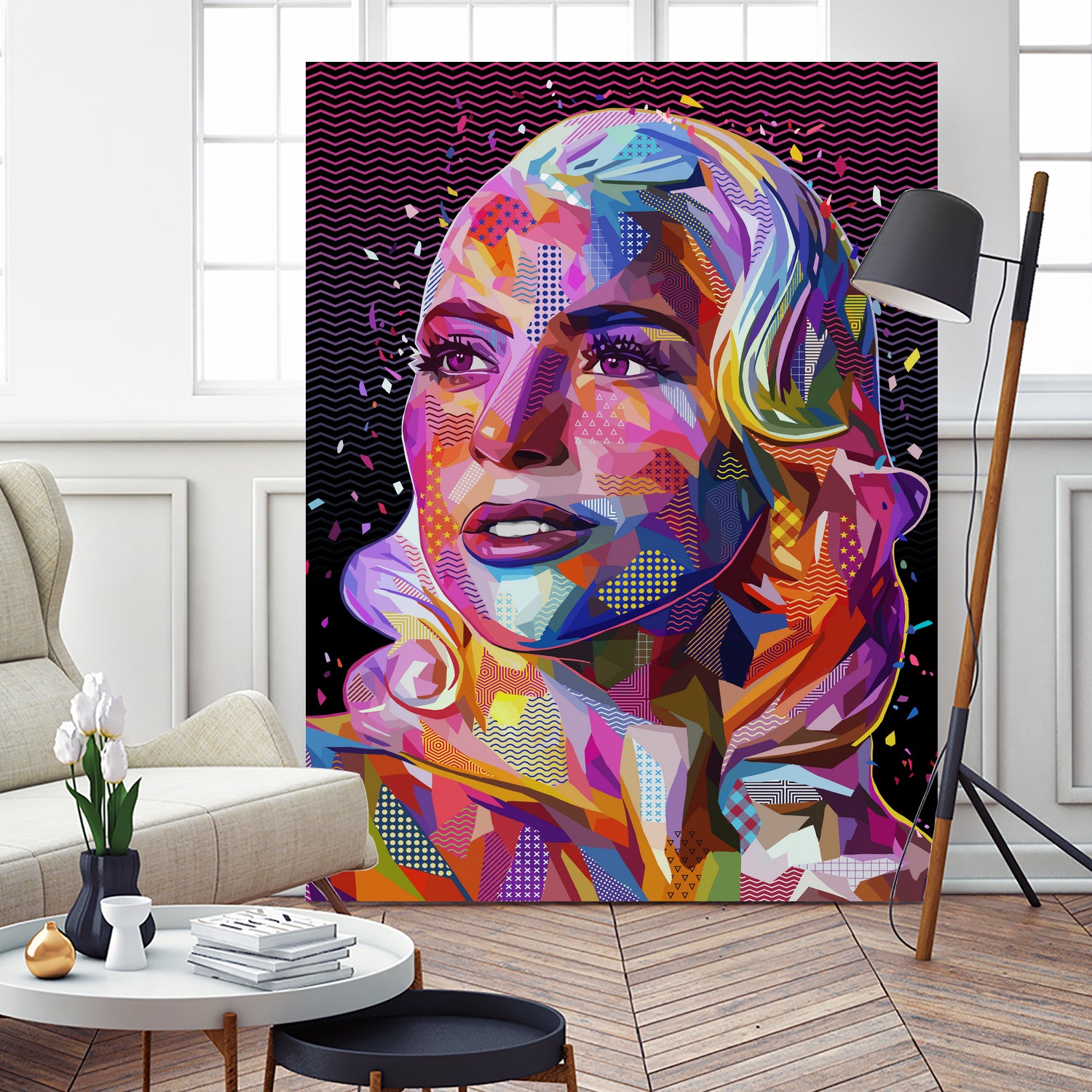 pop-gaga by Alessandro Pautasso on GIANT ART - fuchsia digital painting