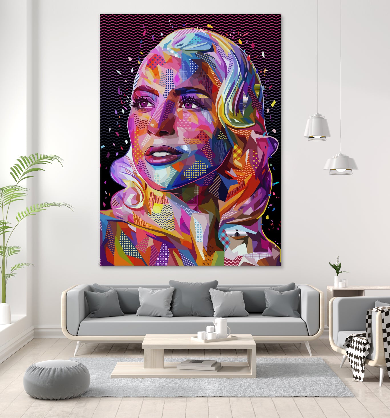 pop-gaga by Alessandro Pautasso on GIANT ART - fuchsia digital painting