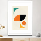 Mid Century Modern Abstract Pop, Retro Style by Studio North on GIANT ART - orange digital drawing