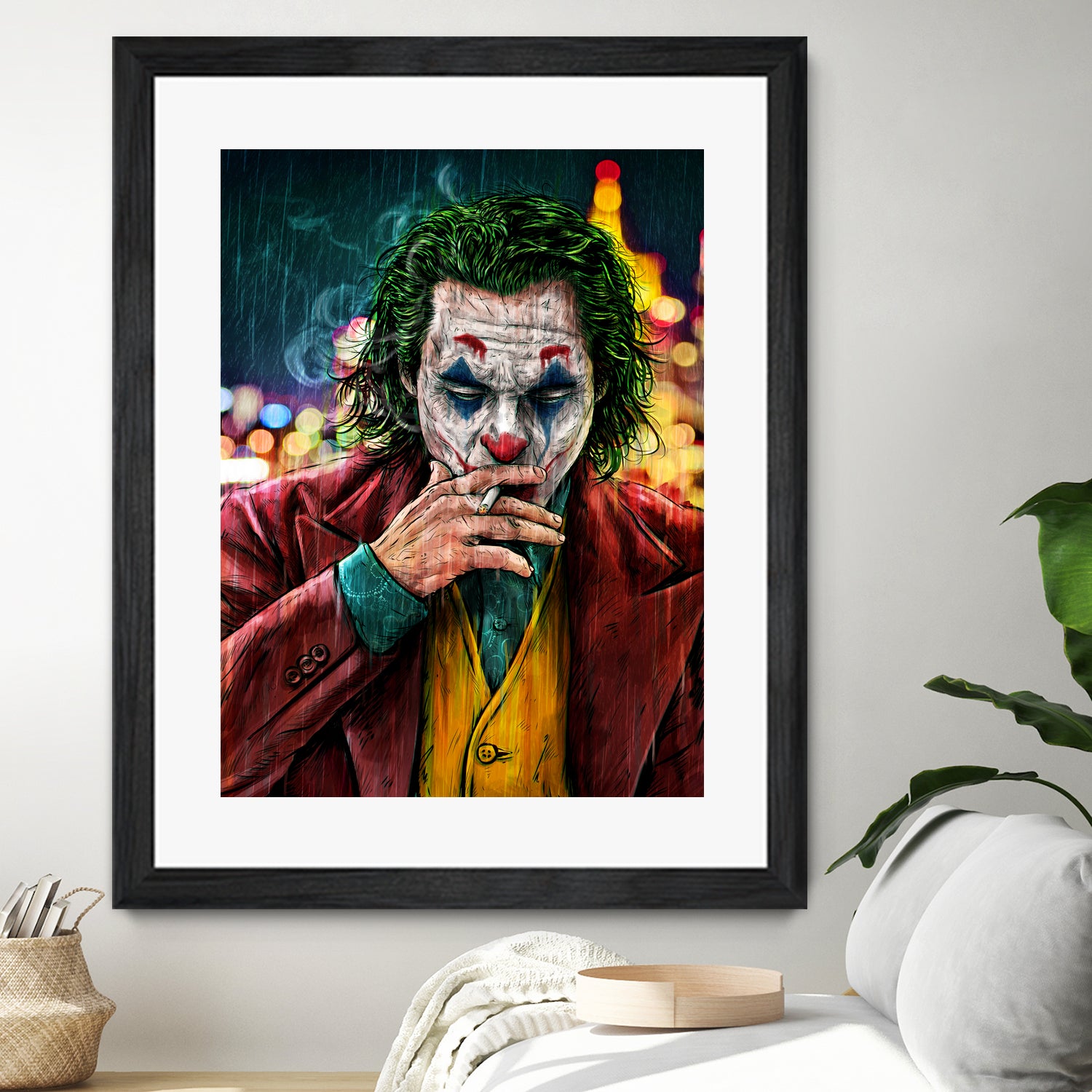 Smoking Joker Pt.1 by Arcadia Wiryawan on GIANT ART - red digital painting