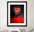 Arsenal FC Skyline by Adrian Baldovino on GIANT ART - red vector illustration