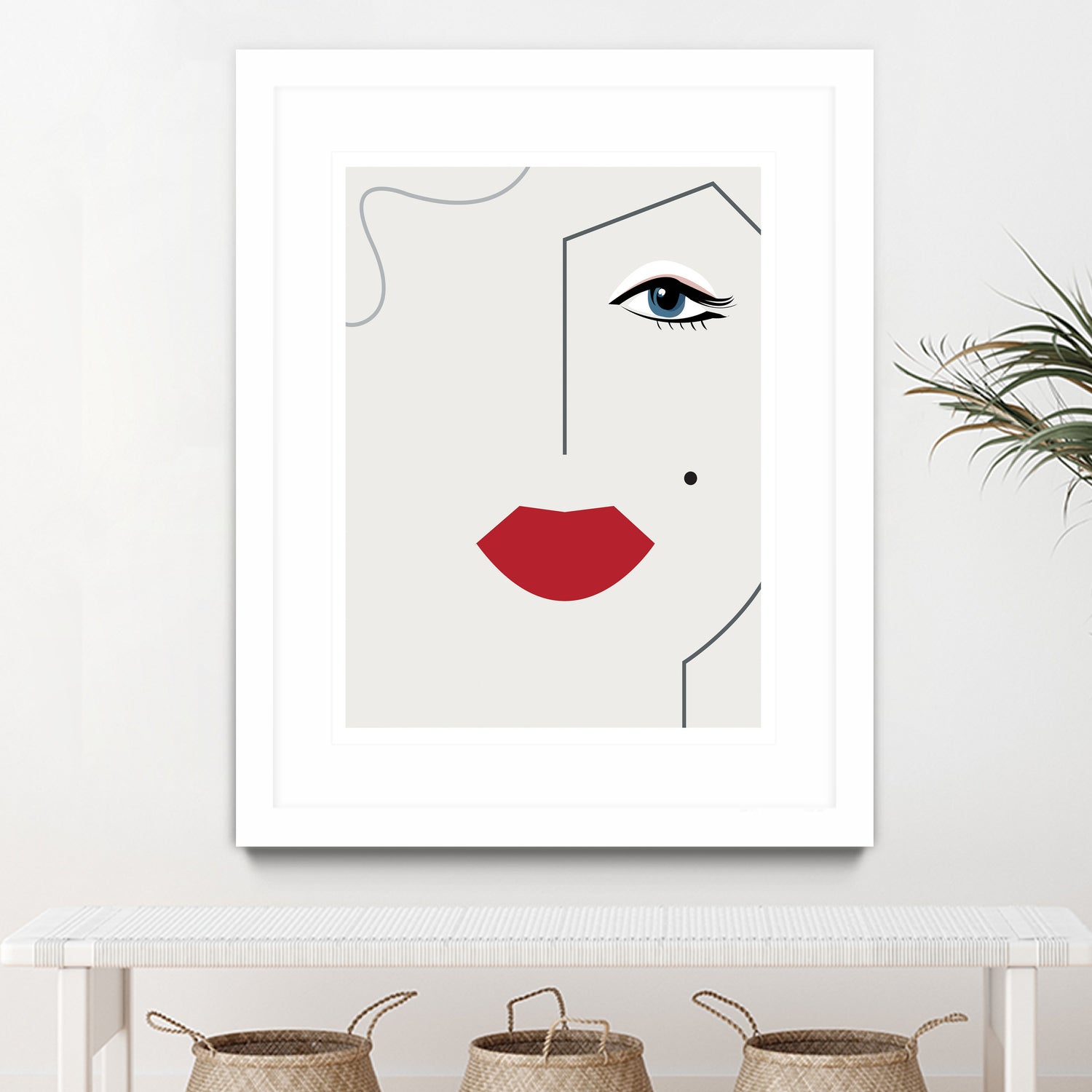 Marilyn Monroe by Camilla Victoria Szilagyi on GIANT ART - red digital drawing