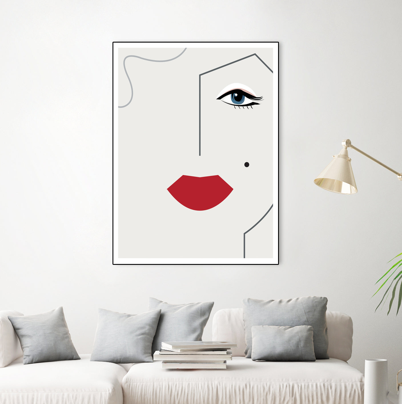 Marilyn Monroe by Camilla Victoria Szilagyi on GIANT ART - red digital drawing