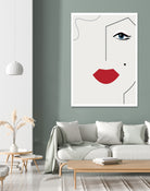 Marilyn Monroe by Camilla Victoria Szilagyi on GIANT ART - red digital drawing