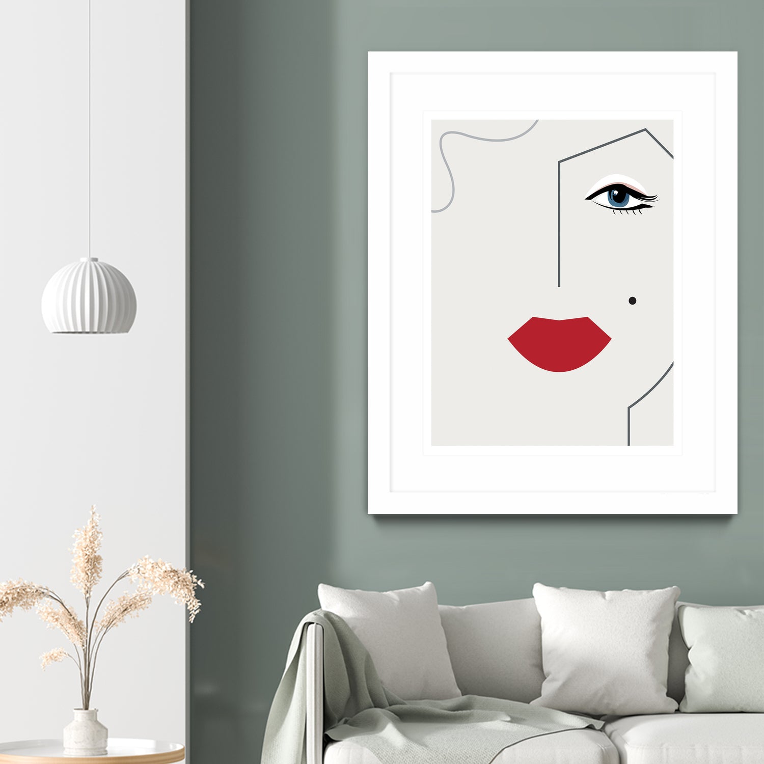 Marilyn Monroe by Camilla Victoria Szilagyi on GIANT ART - red digital drawing