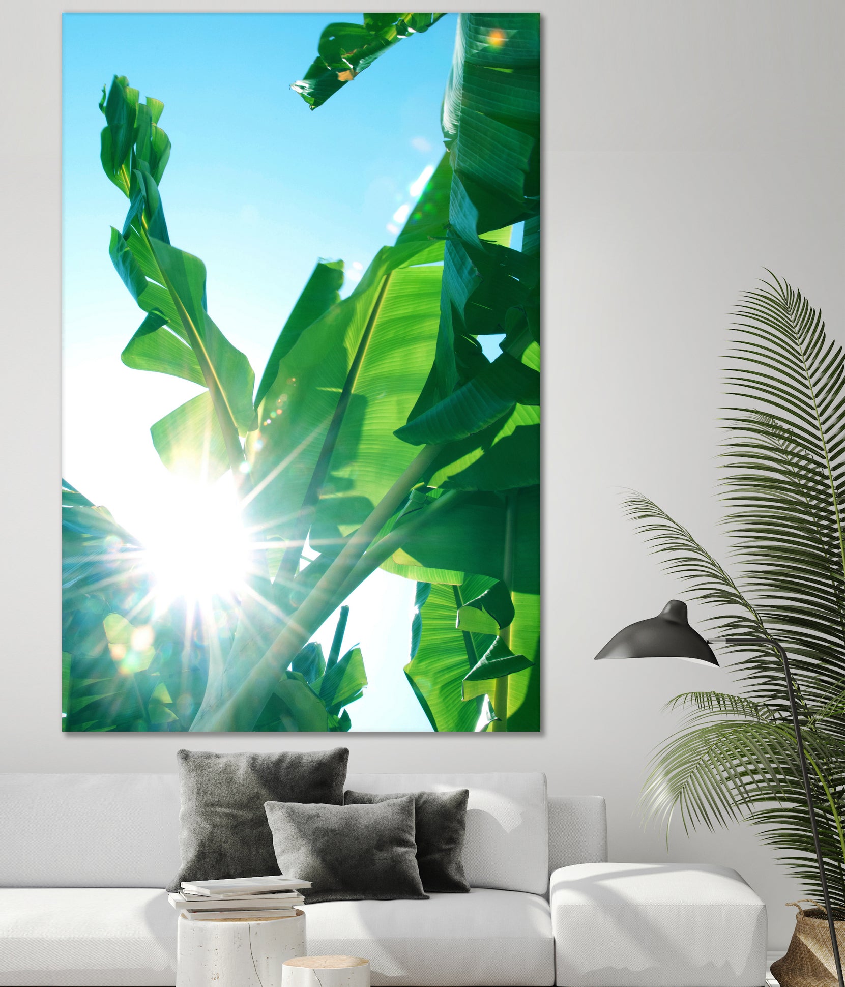 Banana Leaves Delight #1 #tropical #decor #art by Anita & Bella Jantz on GIANT ART - green photo illustration