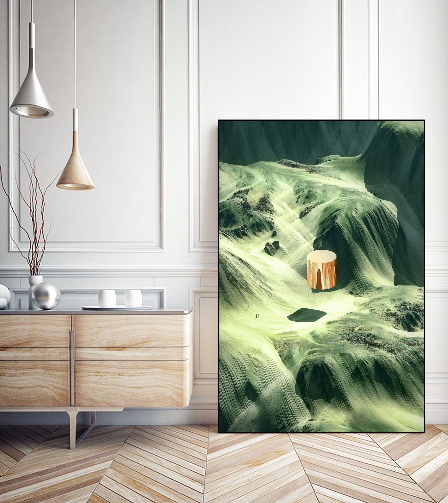 Shapes in Nature 6 by . Chaotic Atmospheres on GIANT ART - green digital painting