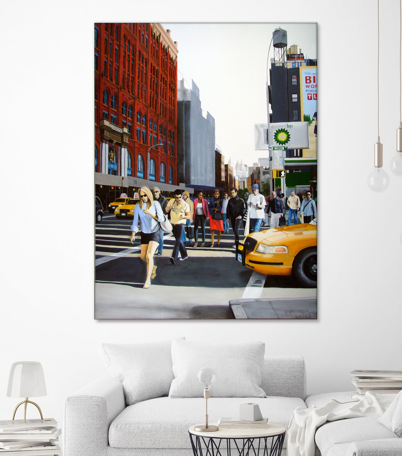 SoHo New York City by Matthew Holden Bates on GIANT ART - red mixed media