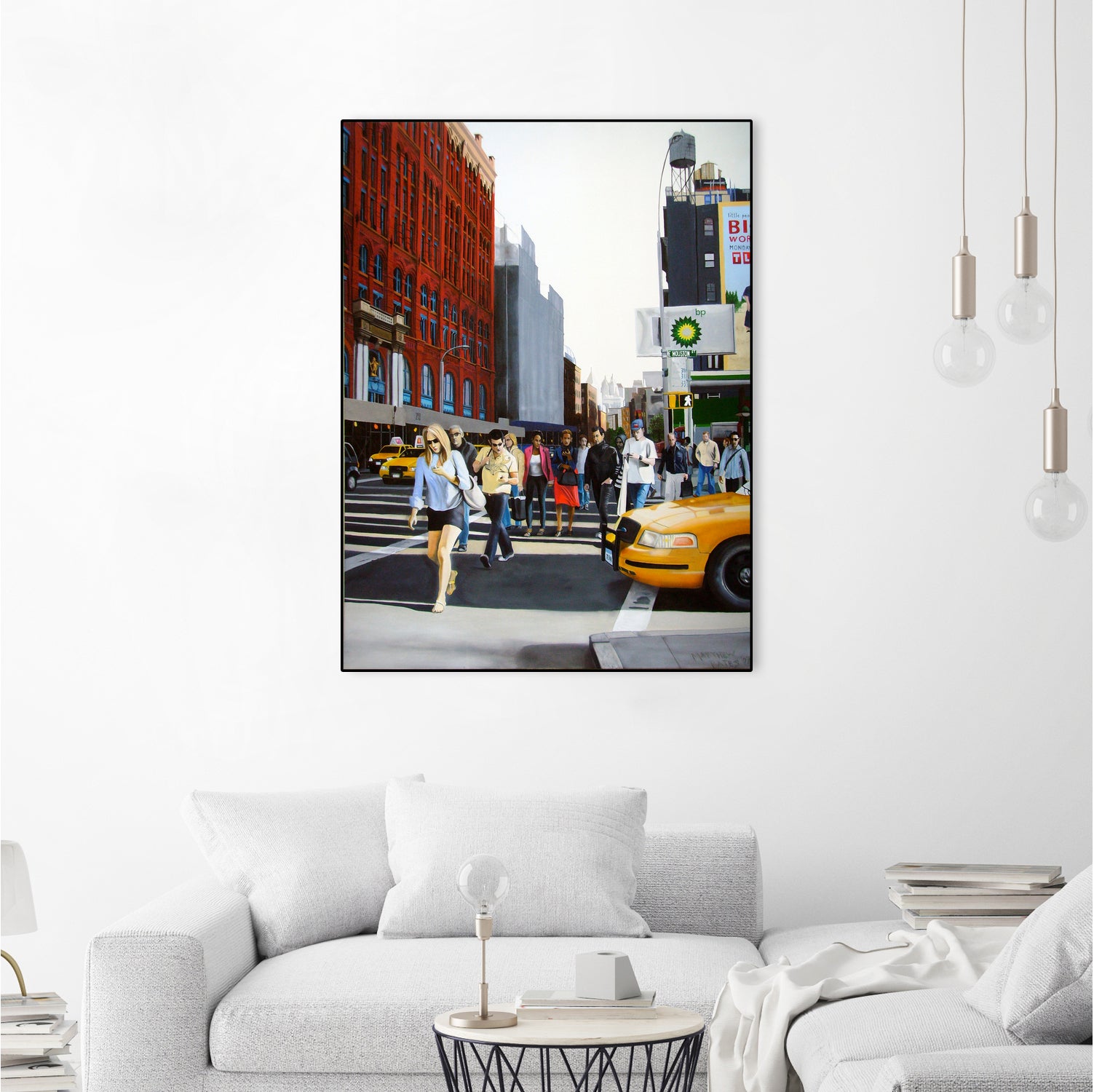 SoHo New York City by Matthew Holden Bates on GIANT ART - red mixed media