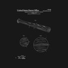 Baseball Bat Patent - Black by Finlay McNevin on GIANT ART - black typography