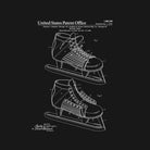 Hockey Skate Patent - Black by Finlay McNevin on GIANT ART - black typography