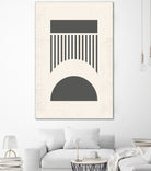 Mid Century Modern Geometry 01 by Studio North on GIANT ART - black digital drawing