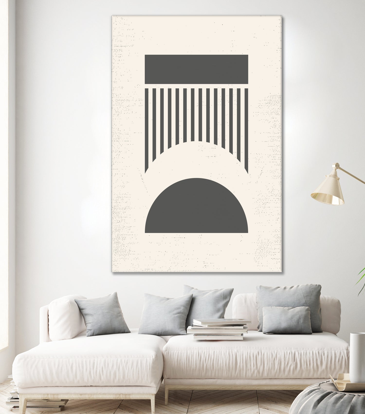 Mid Century Modern Geometry 01 by Studio North on GIANT ART - black digital drawing