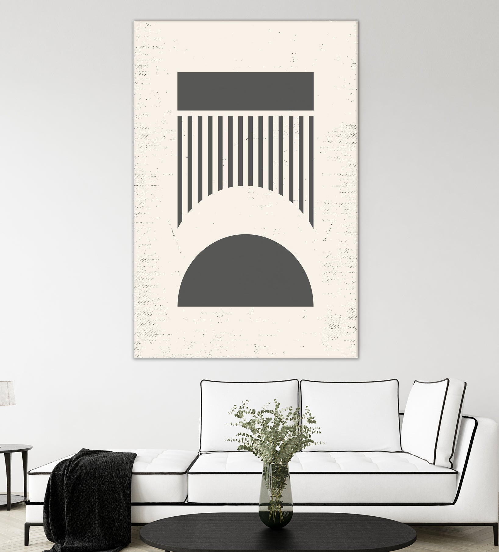 Mid Century Modern Geometry 01 by Studio North on GIANT ART - black digital drawing