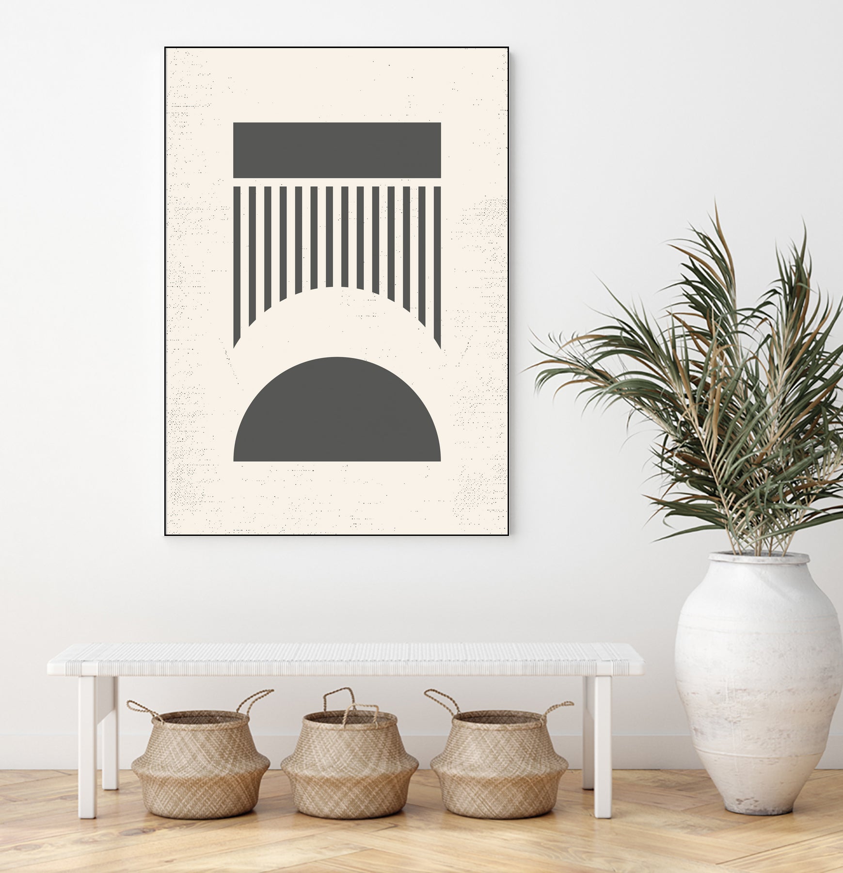 Mid Century Modern Geometry 01 by Studio North on GIANT ART - black digital drawing