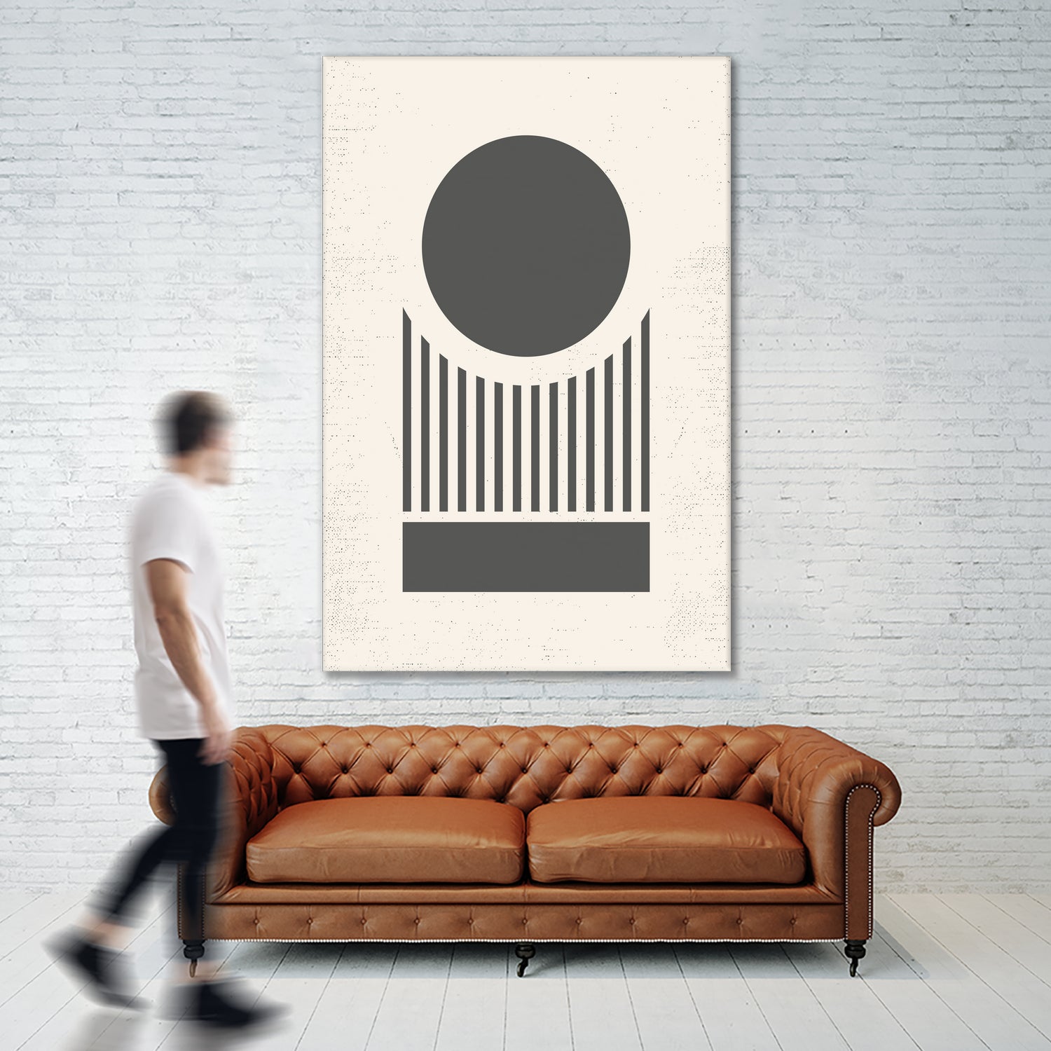 Mid Century Modern Geometry 02 by Studio North on GIANT ART - black digital drawing